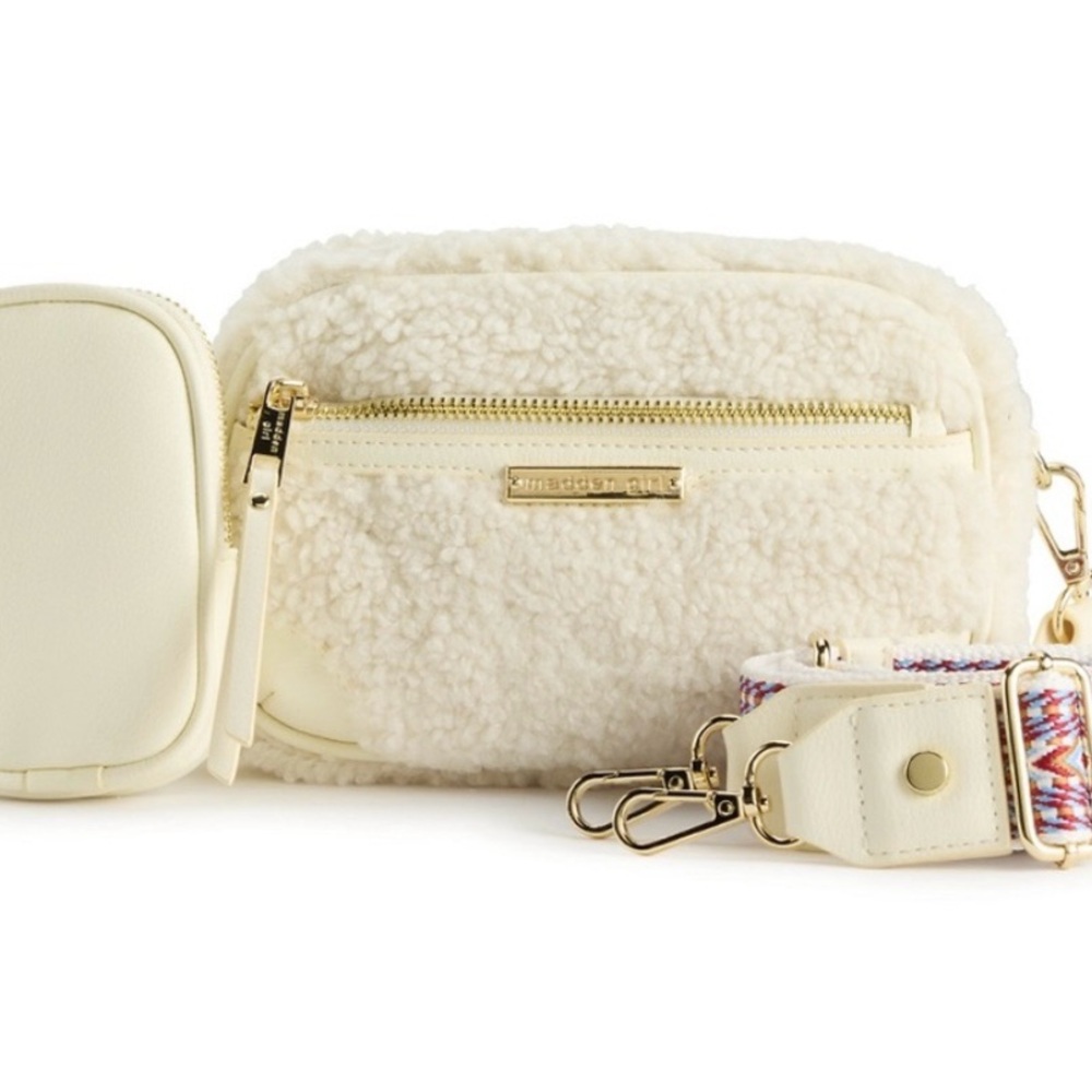 Madden Girl 3 piece Camera Crossbody Gift Set NWT and in box - Picture 1 of 5